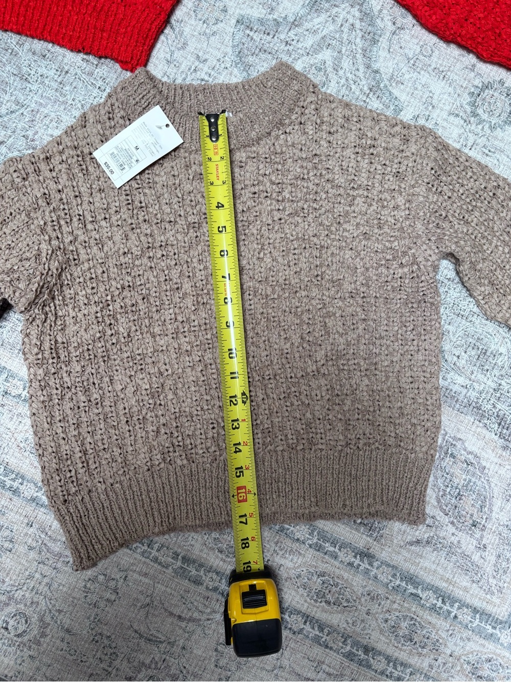 a new day Knit Crew Sweaters Duo in Red and Taupe - Picture 2 of 10